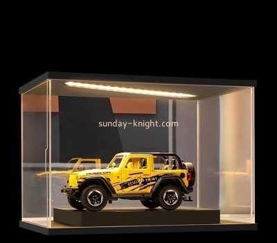 Custom clear acrylic jeep LED display case EDK-085