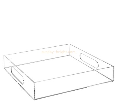 Custom clear acrylic coffee table serving tray STK-291
