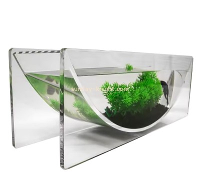 Custom clear acrylic small betta fish tank FTK-051