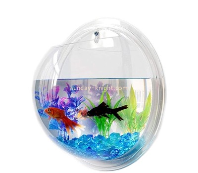 Custom wall mounted acrylic small betta fish bowl FTK-049