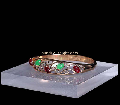 Custom acrylic jewelry ring display block JDK-733