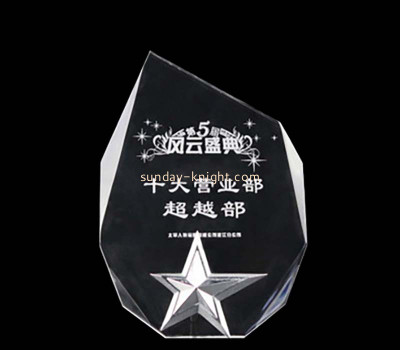 Custom design acrylic trophy ATK-081