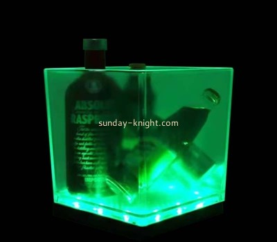 Custom acrylic bar beer ice bucket with LED EDK-090