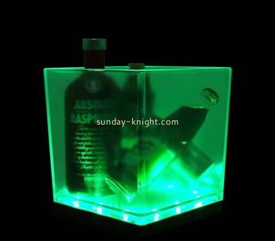 Custom acrylic bar beer ice bucket with LED EDK-090