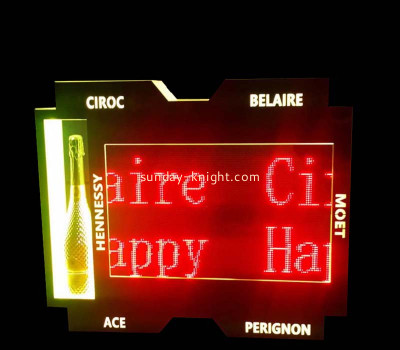 Custom acrylic KTV bar LED color display hand sign LDK-133