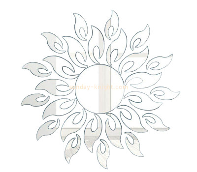 Custom wholesale acrylic wall decor sunflower mirror stickers MAK-126