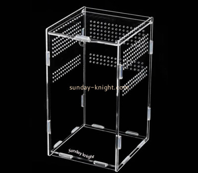 Custom wholesale acrylic lizard feeding box PCK-154