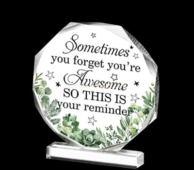 Wholesale custom acrylic awesome sign block ATK-103