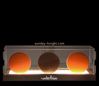 Wholesale custom acrylic tennis ball LED display case EDK-121