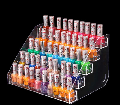 Custom acrylic 5-tier nail varnish display riser MDK-535