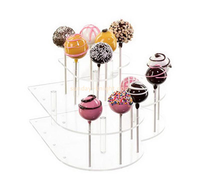 Custom acrylic heart shape lollipop display stand FSK-269
