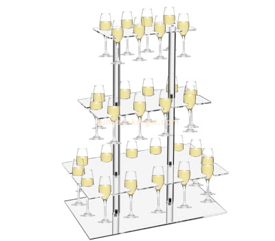Custom acrylic champagne holder for party with 32 slots WDK-285