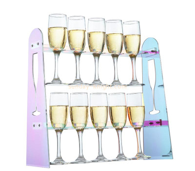 Custom acrylic 2 tier champagne glass holder WDK-286