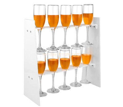 Custom acrylic 2 tier champagne flute holders WDK-290