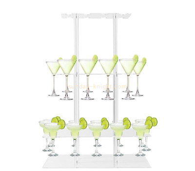 Custom acrylic 3 tier cocktail glass holders for party WDK-291