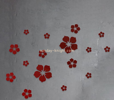 Custom acrylic wall decor 3D flower mirror stickers MAK-156