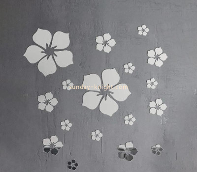 Custom acrylic wall decor DIY floral mirror stickers MAK-158