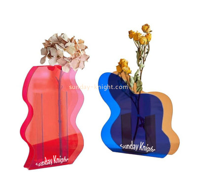 Custom acrylic decor hydroponic plant vase AHK-116