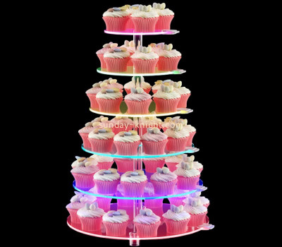 Custom acrylic LED cupcake display stand LDK-173
