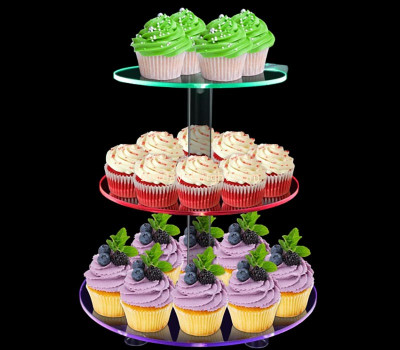 Custom acrylic light up cupcake dessert stand LDK-174