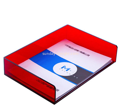 Custom acrylic horizontal file holder tray BHK-908