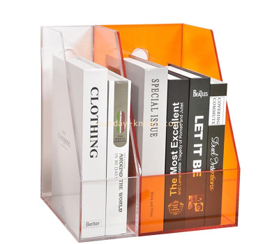 Custom acrylic vertical book holder BHK-912