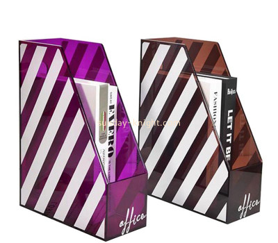 Custom acrylic vertical book file holders BHK-914