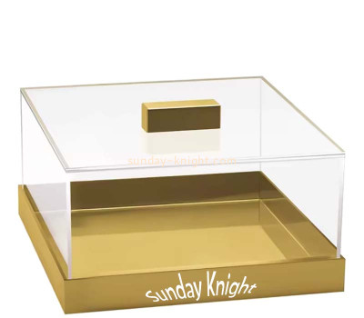 Custom acrylic display case with lid DBK-1491