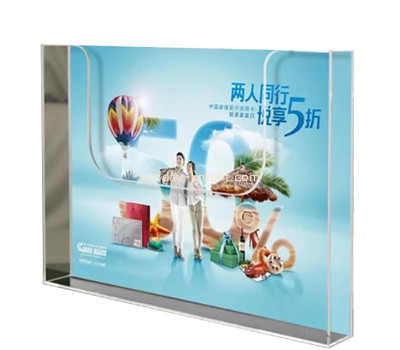 Custom acrylic wall mounted flyer holder MDK-922