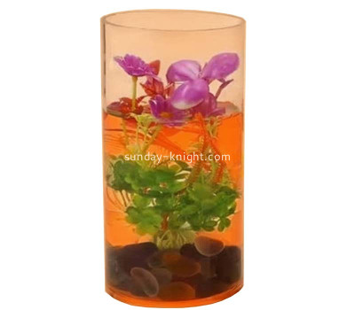 Custom acrylic betta fish cylinder aquarium FTK-102