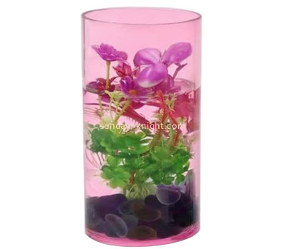 Custom acrylic home decor fish round aquarium FTK-109