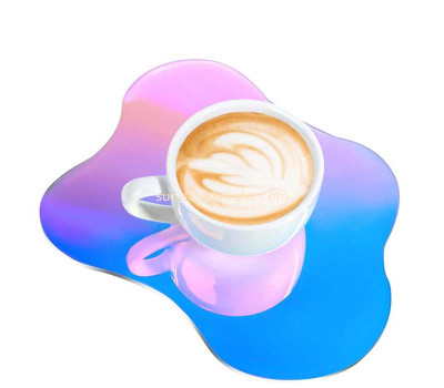 Custom acrylic desk irregular coffee cup coaster FSK-280