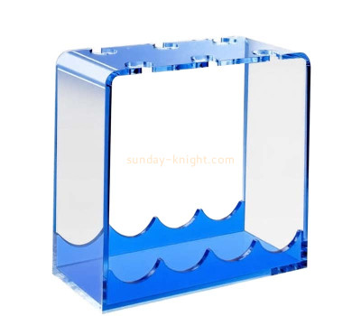 Custom acrylic wine bottle & glass stand holder WDK-296