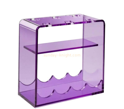 Custom acrylic countertop wine & glass holder WDK-294