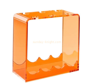 Custom acrylic home wine bottle & glass holder WDK-299