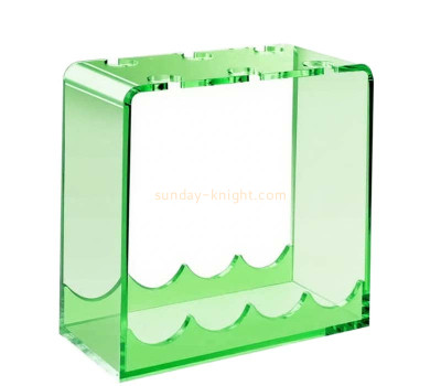Custom acrylic bar wine bottle & glass holder WDK-298