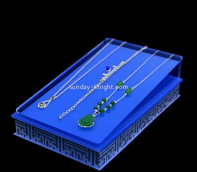 Custom acrylic jewelry stores necklaces display block JDK-783