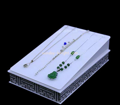 Custom acrylic boutiques necklaces display block JDK-782