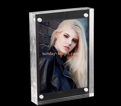 Custom acrylic tabletop photo frame block APK-125