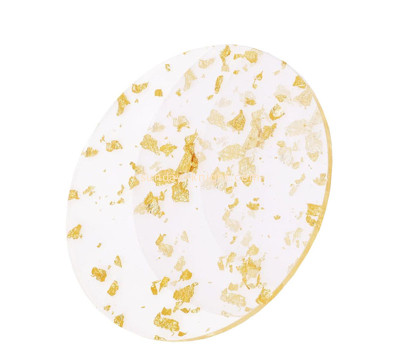 Custom acrylic gold foil cup mat HCK-266