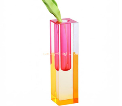 Custom acrylic home decor flower bud vase AHK-119