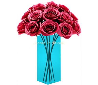 Custom acrylic home decor rose flower vase AHK-118