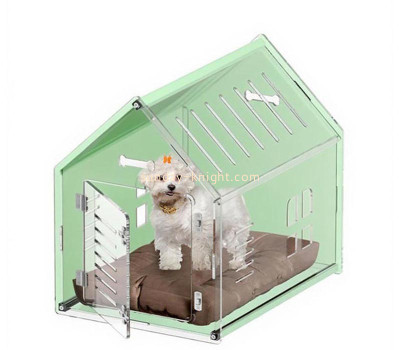 Custom acrylic house shape dog pet crate PCK-195