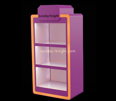 Custom acrylic trade shows 3 tiers LED display cabinet EDK-142