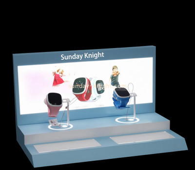 Custom acrylic exhibitions watches LED display riser LDK-183