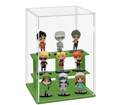 Custom acrylic 3 tiers dustproof display box DBK-1501