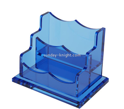 Custom acrylic 2 tiers business card holder for desk BHK-927