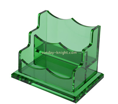 Custom acrylic 2 tiers business card holder for office BHK-929