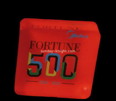 Custom acrylic brand logo block CAK-410