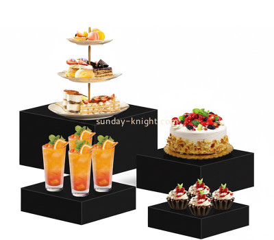 Custom acrylic weddings buffet risers FSK-284